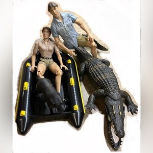 Vintage rare Crocodile Hunter toy set